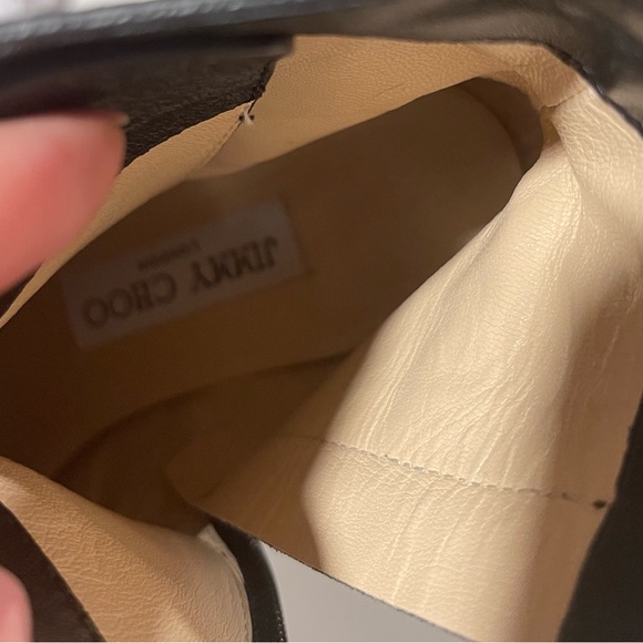 Jimmy Choo Leather Star Cruz Combat Boots - Picture 5 of 8